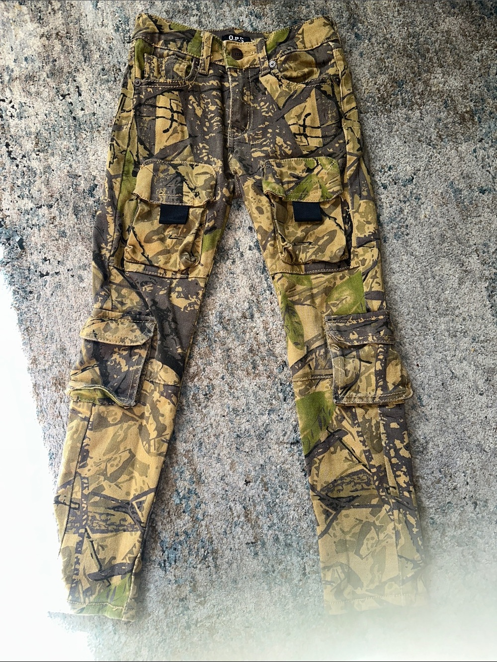 OP Men's Camo Cargo Pants - Green, Brown